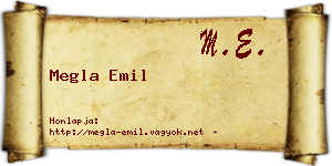 Megla Emil névjegykártya